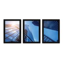 Kit Com 3 Quadros - Arquitetura Urbano Prédios - 074kq02p