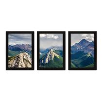 Kit Com 3 Quadros - Montanhas Paisagem - 244kq02p