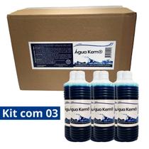 Kit com 3 química de banheiro desodorizante água kem 240ml