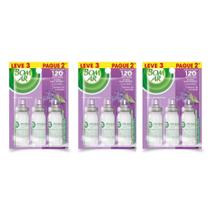 KIT COM 3 REFIL Bom Ar Click Spray LAVANDA 3unid. 12ml