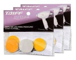 Kit Com 3 Refil De Lixa Para Pedicuro Soft Feet Taiff