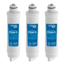 Kit com 3 Refil Filtro Planeta Água Prolux G para Purificador de Água Electrolux - Compatível