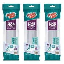 Kit Com 3 Refil Mop Evo Espuma Pva Dobrável Rodo Limpeza Magico RMOP7673 Flash Limp