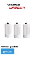 Kit Com 3 Refil Vela Filtro Lorenzetti Acquabella / Vitalle Kit Com 3 Refil Vela Filtro Lorenzetti Acquabella / Vitalle