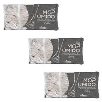 Kit com 3 Refis para Mop Úmido 290g Ponta Dobrada Nobre