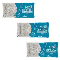 Kit com 3 Refis para Mop Úmido 340g Ponta Dobrada Nobre Kit com 3 Refis para Mop Úmido 340g Ponta Dobrada Nobre