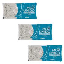 Kit com 3 Refis para Mop Úmido 340g Ponta Dobrada Nobre