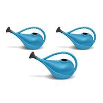 Kit com 3 Regadores para Jardinagem 6 Litros Azul Nutriplan Kit com 3 Regadores para Jardinagem 6 Litros Azul Nutriplan