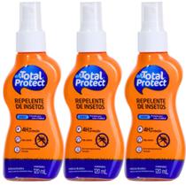 Kit Com 3 Repelente Spray Total Proteção Contra Insetos 120ml