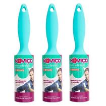 Kit com 3 Rolo Adesivo Tira Pelos Novica 201 Kit com 3 Rolo Adesivo Tira Pelos Novica 201