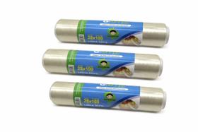 Kit Com 3 Rolos de Papel Filme Pvc 0,28x100MT Guarufilme Kit Com 3 Rolos de Papel Filme Pvc 0,28x100MT Guarufilme
