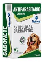 Kit Com 3 - Sabonete Dug's Anti Pulgas E Carrapatos 80g - World