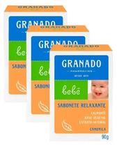 Kit com 3 Sabonetes de Glicerina Granado 90g - Camomila