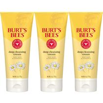 Kit com 3 Sabonetes Faciais Burt's Bees Deep Cleansing 180ml - Presente de Natal