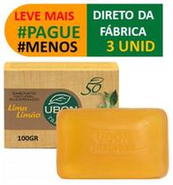 Kit com 3 Sabonetes Glicerina Vegetal Lavanda Barra Glicerinado C/ Oleos Essencias Emolientes Ubon Kit com 3 Sabonetes Glicerina Vegetal Lavanda Barra Glicerinado C/ Oleos Essencias Emolientes Ubon