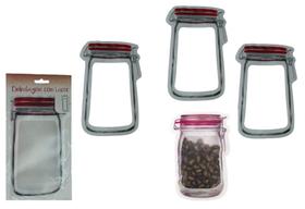 Kit com 3 Sacos de Pvc para Mantimentos Zip Lock 12,5X20CM Kit com 3 Sacos de Pvc para Mantimentos Zip Lock 12,5X20CM