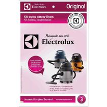 Kit com 3 sacos decartáveis para Modelos A10S, A10T, A10 CleanCar, A13e GT2000 (CSE09) Electrolux