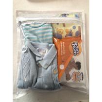 Kit com 3 SACOS organizadores BRANCO maternidade viagem