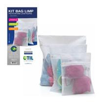 Kit Com 3 Sacos Para Lavar P/m/g Util