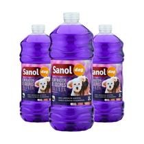 Kit com 3 sanol dog eliminador de odores lavanda 2l Kit com 3 sanol dog eliminador de odores lavanda 2l