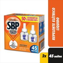 Kit com 3 SBP Refil Repelente Elétrico 45 Noites Com 2 Cada Kit com 3 SBP Refil Repelente Elétrico 45 Noites Com 2 Cada