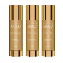 Kit Com 3 Sérum Facial Lift Gold Tratamento Revitalizante