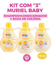 Kit com "3" SHAMPOO+CONDICIONADOR+ ÁGUA DE COLÔNIA Camomila muriel baby Kit com "3" SHAMPOO+CONDICIONADOR+ ÁGUA DE COLÔNIA Camomila muriel baby