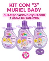Kit com "3" SHAMPOO+CONDICIONADOR+ ÁGUA DE COLÔNIA LAVANDA muriel baby Kit com "3" SHAMPOO+CONDICIONADOR+ ÁGUA DE COLÔNIA LAVANDA muriel baby