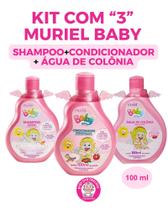 Kit com "3" SHAMPOO+CONDICIONADOR+ ÁGUA DE COLÔNIA muriel baby Kit com "3" SHAMPOO+CONDICIONADOR+ ÁGUA DE COLÔNIA muriel baby