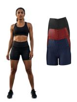 Kit Com 3 Short Legging 3D Academia Fitness Feminino