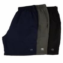 Kit com 3 Shorts Bermudas Ox Silver Tactel Masculino Kit com 3 Shorts Bermudas Ox Silver Tactel Masculino