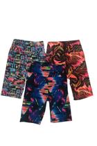 Kit Com 3 Shorts Longo Academia Estampas Variadas