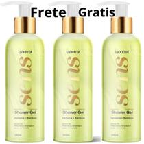 Kit Com 3 Shower Gel Sabonete Liquido Verbena & Bamboo Sens Labotrat - 230ml