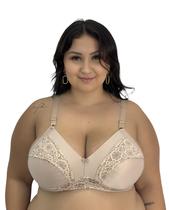 Kit com 3 Soutien Sutiã Plus Size Cetinete Cinta Reforçado