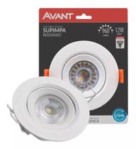 Kit Com 3 Spot Led 12w Redondo 6500k Biv Avant