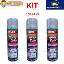 Kit com 3 Spray Primer Universal Colorgin 300ml Linha Automotiva