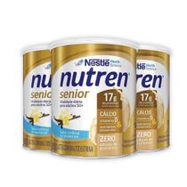 Kit com 3 Suplemento Alimentar Nutren Senior Baunilha 370g cada Kit com 3 Suplemento Alimentar Nutren Senior Baunilha 370g cada