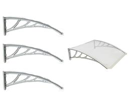 Kit Com 3 Suporte Para Toldo Policarbonato Universal Mão Francesa Abs 60cm