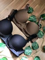 Kit com 3 Sutiã Soutien Sutien Plus Size Bojo Alça Reforçada 50 ao 58 Liso