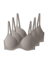 Kit com 3 Sutiãs com Aro e Bojo Liz 51381 Taça B