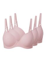 Kit com 3 Sutiãs com Aro e Bojo Liz 51818 Taça B