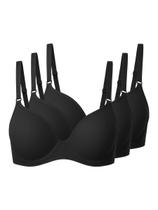 Kit com 3 Sutiãs com Aro e Bojo Liz 51818 Taça B