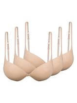 Kit com 3 Sutiãs com Aro e Bojo Push Up Hope 2384 Taça B