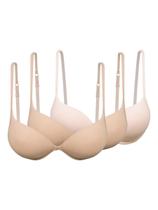 Kit com 3 Sutiãs com Aro e Bojo Push Up Hope 2384 Taça B