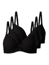 Kit com 3 Sutiãs com Aro e Bojo Push Up Liz 51805 Taça C Kit com 3 Sutiãs com Aro e Bojo Push Up Liz 51805 Taça C