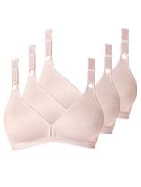 Kit com 3 Sutiãs sem Aro e sem Bojo Demillus 61196/61096 Taça B Kit com 3 Sutiãs sem Aro e sem Bojo Demillus 61196/61096 Taça B