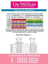 Kit com 3 Sutiãs sem Aro e sem Bojo Demillus 61196/61096 Taça B
