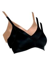 Kit com 3 Sutiãs sem Aro e sem Bojo Moderato Demillus 61100 Kit com 3 Sutiãs sem Aro e sem Bojo Moderato Demillus 61100