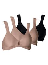 Kit com 3 Sutiãs sem Aro e sem Bojo Olimpo Conforto Demillus 61004 Kit com 3 Sutiãs sem Aro e sem Bojo Olimpo Conforto Demillus 61004