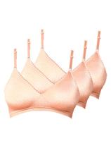 Kit com 3 Sutiãs sem Aro e sem Bojo Poás Demillus 61411 Kit com 3 Sutiãs sem Aro e sem Bojo Poás Demillus 61411